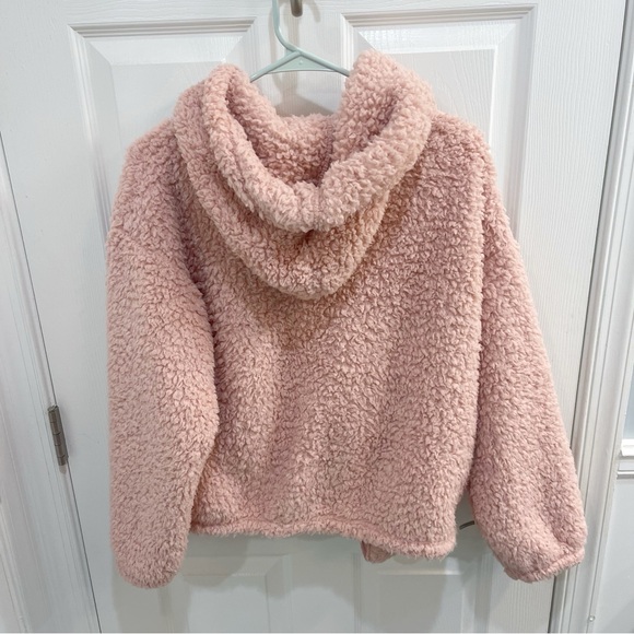 Forever 21 Faux Shearling Zip-Up Hoodie - Picture 2 of 4